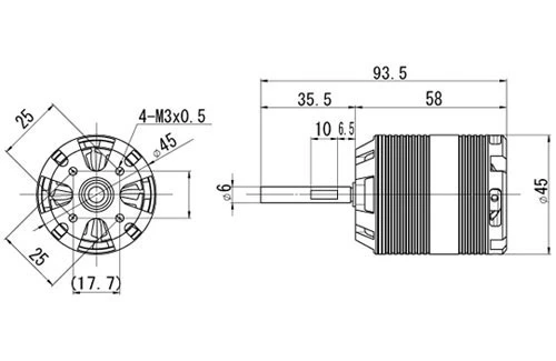 OS Engines O.S. OMH-4535-560 Brushless Motor - Image 2